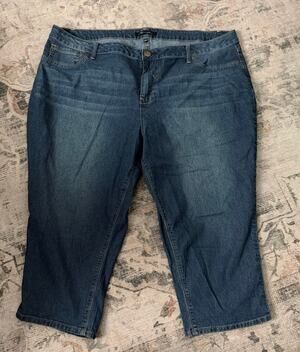 A3 Denim Dark Wash Cropped Jeans Women’s Plus 22W